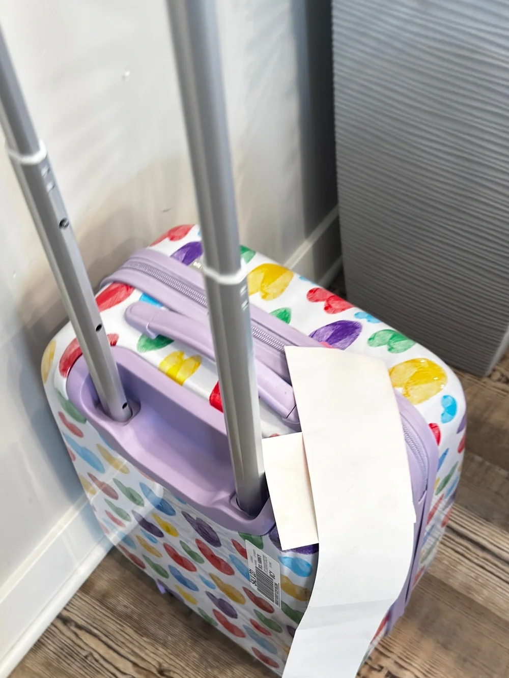 Travelers Club kids 5 piece luggage set Multicolor Heart Travel Set Lavender